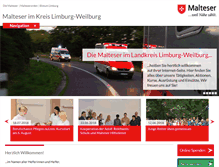 Tablet Screenshot of malteser-landkreis-limburg-weilburg.de